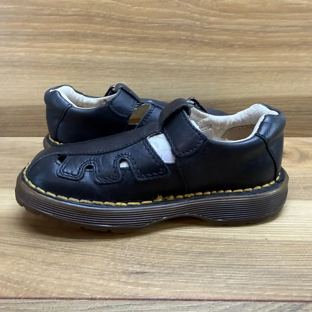 DR MARTENS Kids Vintage Little Girls 9 Black Leather Mary Jane Uniform ENGLAND
